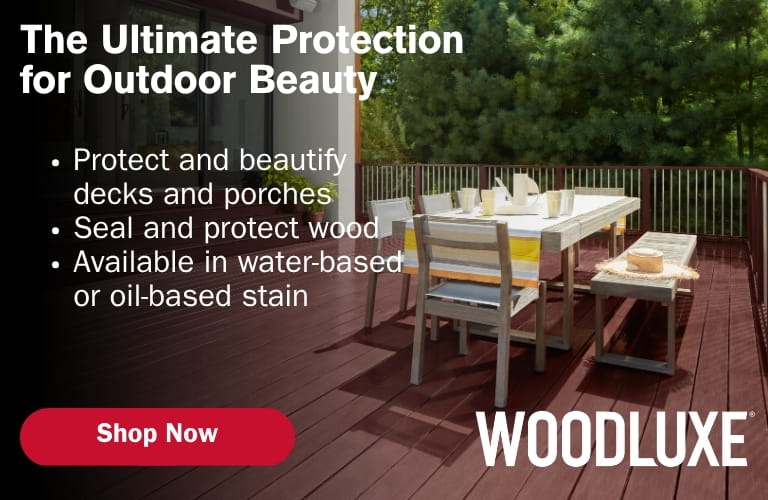 Woodluxe stains by Benjamin Moore